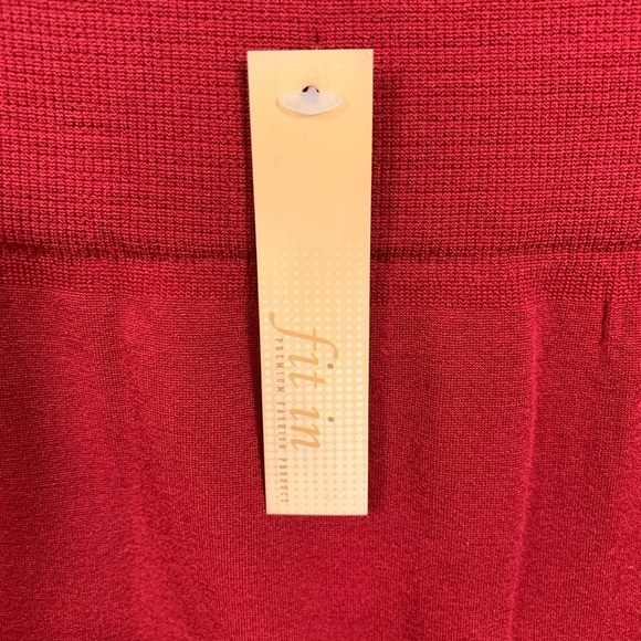 NEW Fit In Red Legging Pants One Size - Picture 2 of 9
